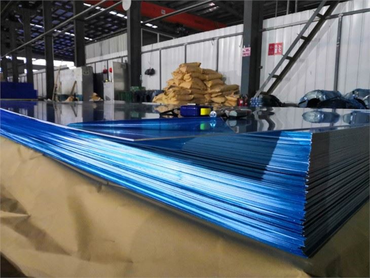 Aluminum sheet for corrugated roof panel